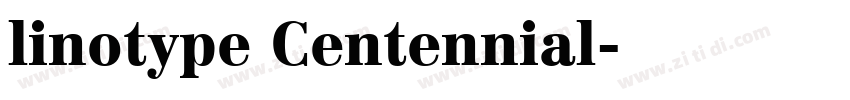 linotype Centennial字体转换